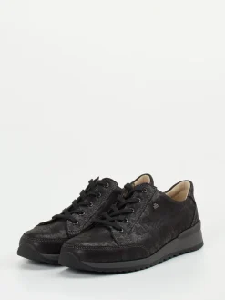 Damen Finn Comfort – Schnürschuh aus Metallicleder