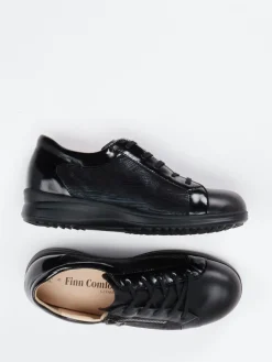 Damen Finn Comfort – Schnürschuh aus Lackleder