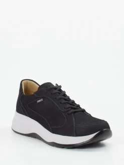 Damen Finn Comfort – Schnürschuh aus Nubukleder Schwarz