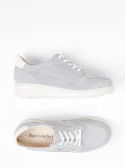 – Schnürschuh aus Veloursleder hell*Finn Comfort