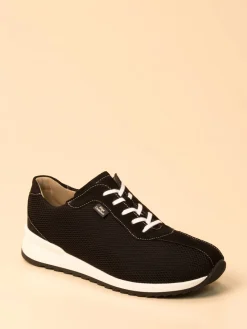 Damen Finn Comfort – Schnürschuhe aus Stretchmesh und Veloursleder