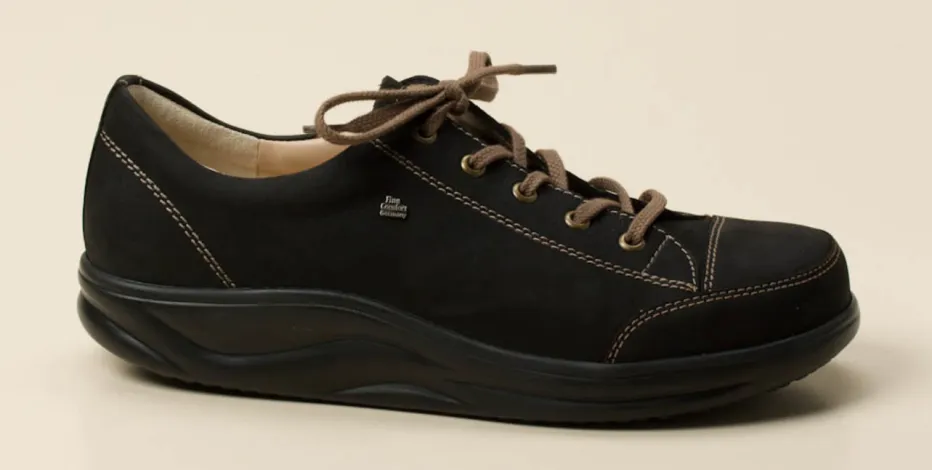 Damen Finn Comfort – Schnürschuhe aus Nubukleder