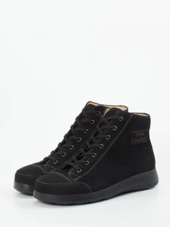 Damen Finn Comfort – Schnürstiefelette aus Nubukleder