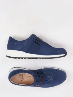 Damen Finn Comfort – Slipper aus Nubukleder in Marine