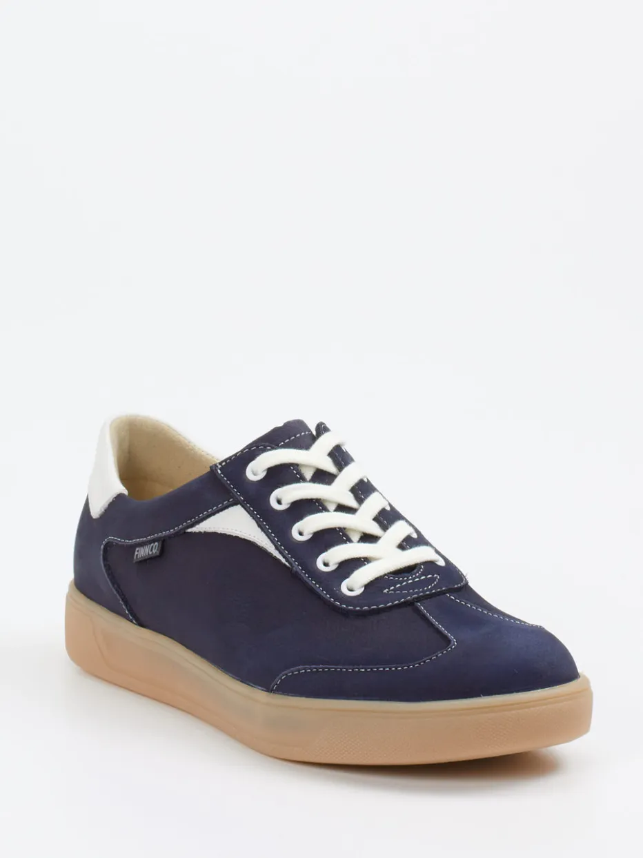 Damen Finn Comfort – Sneaker aus Nubukleder Dunkel