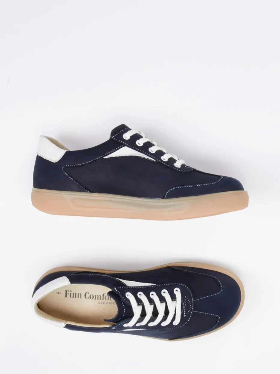 Damen Finn Comfort – Sneaker aus Nubukleder Dunkel