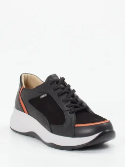 – Sneaker aus Kalbleder mit Nubukdetails*Finn Comfort Sale