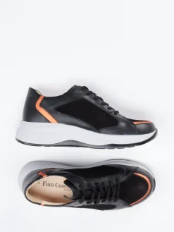 – Sneaker aus Kalbleder mit Nubukdetails*Finn Comfort Sale