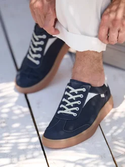 – Sneaker aus Nubukleder Dunkel*Finn Comfort New