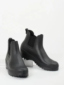 Damen Fischer – Gummistiefelette aus mattem Synthetik