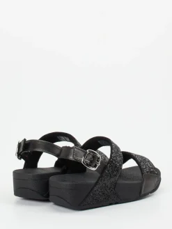 – Komfort-Sandale aus Textil glitzernd*FitFlop