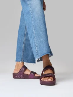 – Pantolette aus Metallic mit Glitter-Finish*FitFlop New