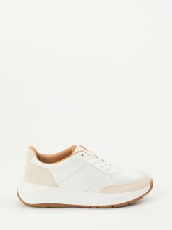 Damen FitFlop – Sneaker aus Kalbleder und Veloursleder