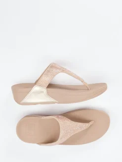 – Zehentrenner aus Textil mit Strassbesatz*FitFlop Online