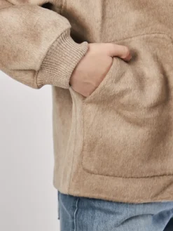 – Bomberjacke aus Wolle in Beige*FLONA Clearance