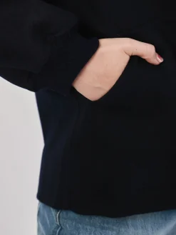 – Bomberjacke aus Wolle in Tiefschwarz*FLONA