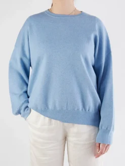 Damen FLONA – Feinstrickpullover aus Baumwolle-Kaschmir Hell