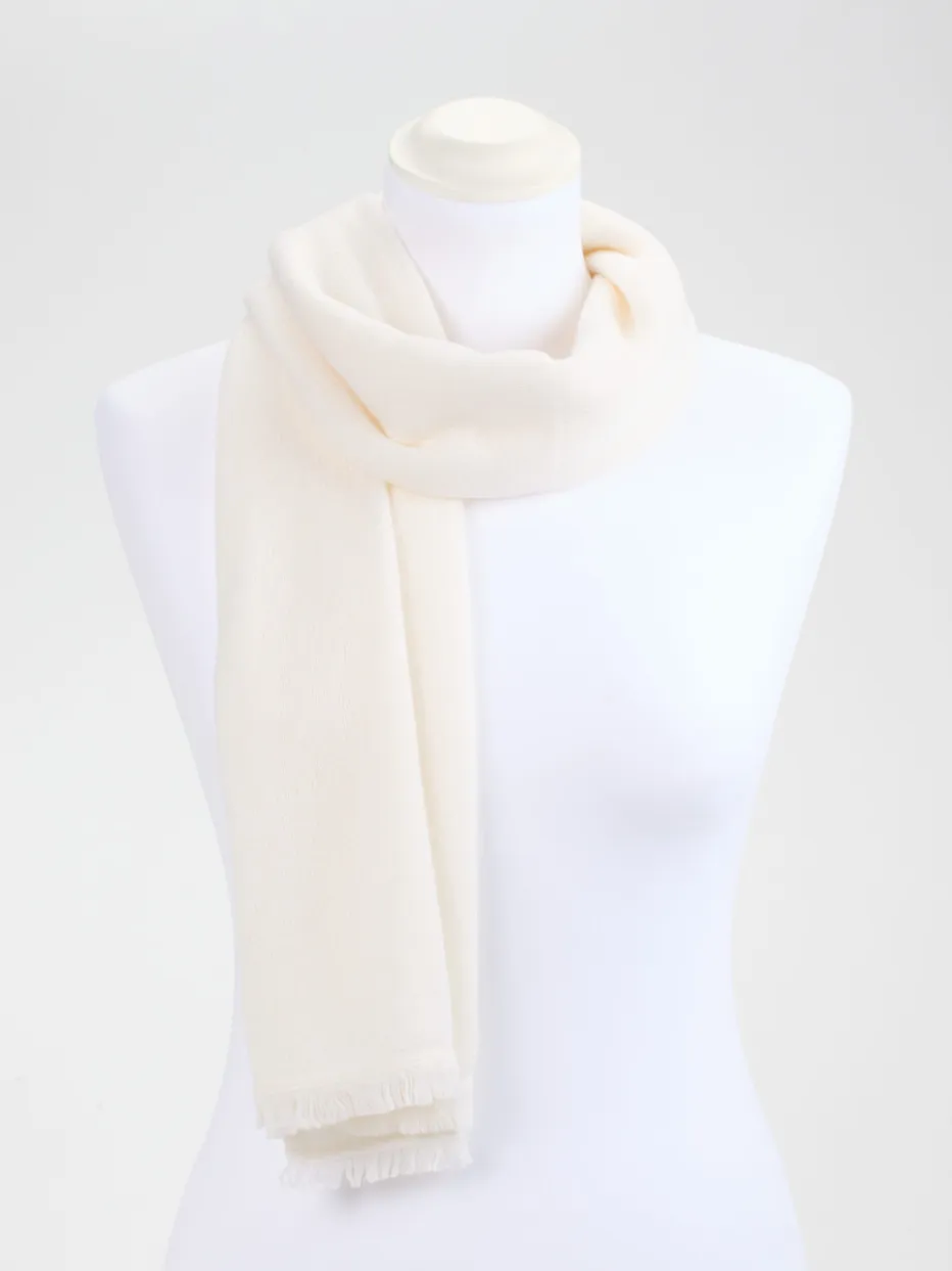 Damen FLONA – Schal aus Kaschmir in Creme