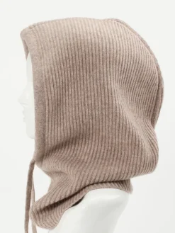 Damen FLONA – Strickhaube aus Kaschmir in Taupe