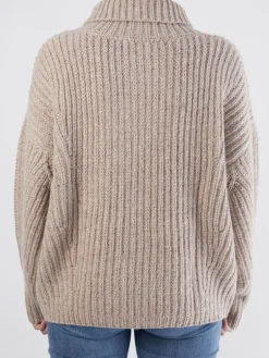 Damen FLONA – Strickpullover aus Wollmischung beige