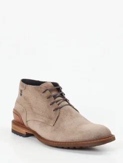 Herren Floris van Bommel – Desert Boots aus Veloursleder taupe