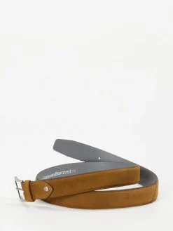 – Ledergürtel aus Veloursleder cognac*Floris van Bommel Clearance