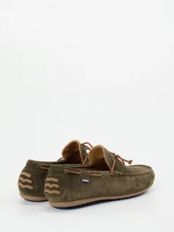 Herren Floris van Bommel – Mokassin aus Veloursleder Oliv