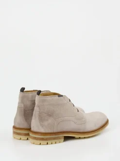 Herren Floris van Bommel – Schnürboots aus Veloursleder taupe