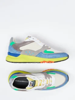 Herren Floris van Bommel – Sneaker aus Velour/Textil color