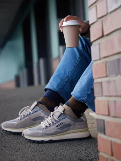 – Sneaker aus Velour/Textil braun*Floris van Bommel Outlet