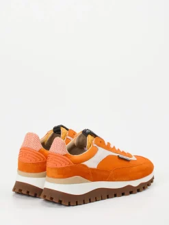 Herren Floris van Bommel – Sneaker aus Veloursleder Orange