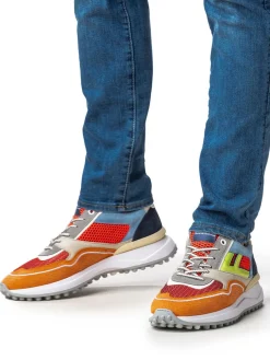 Herren Floris van Bommel – Sneaker aus Veloursleder Colorblocking