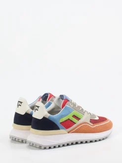 Herren Floris van Bommel – Sneaker aus Veloursleder Colorblocking