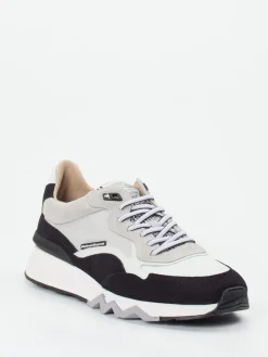 – Sneaker aus Kalbleder hellgrau*Floris van Bommel New