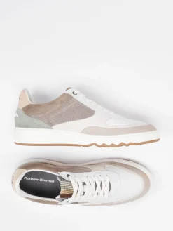 Herren Floris van Bommel – Sneaker aus Veloursleder Offwhite