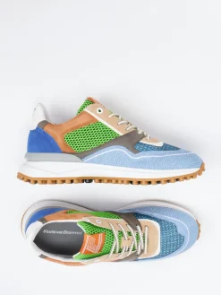 – Sneaker aus Veloursleder mit Farbkontrast*Floris van Bommel Outlet