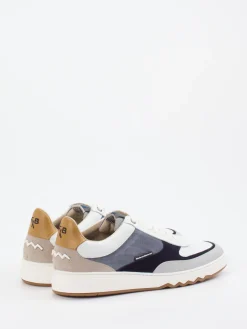 Herren Floris van Bommel – Sneaker aus Veloursleder weiß