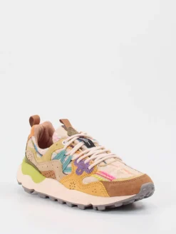 Damen Flower Mountain – Chunky Sneaker aus Velour/Textil color