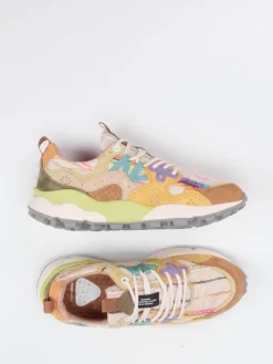 Damen Flower Mountain – Chunky Sneaker aus Velour/Textil color