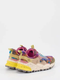 Damen Flower Mountain – Chunky-Sneaker aus Velour/Textil color