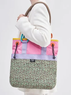 Damen Flower Mountain – Shopper Bag aus Nylon mit Animalprint