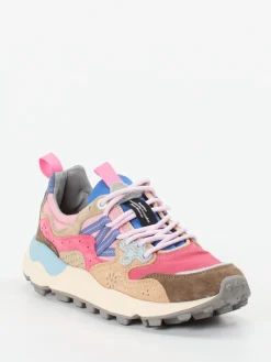 – Sneaker aus Veloursleder color*Flower Mountain Hot