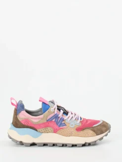 – Sneaker aus Veloursleder color*Flower Mountain Hot