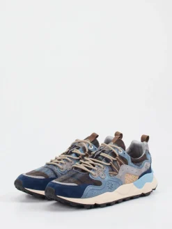 Herren Flower Mountain – Sneaker aus Velour/Textil jeans