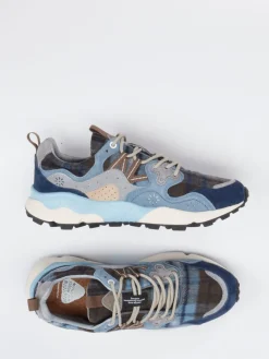 Herren Flower Mountain – Sneaker aus Velour/Textil jeans