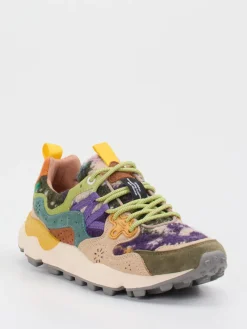 – Sneaker aus Velour und Textil color*Flower Mountain Online