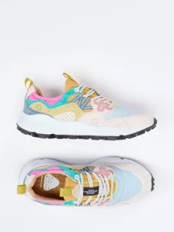 – Sneaker aus Velour/Textil color*Flower Mountain Hot