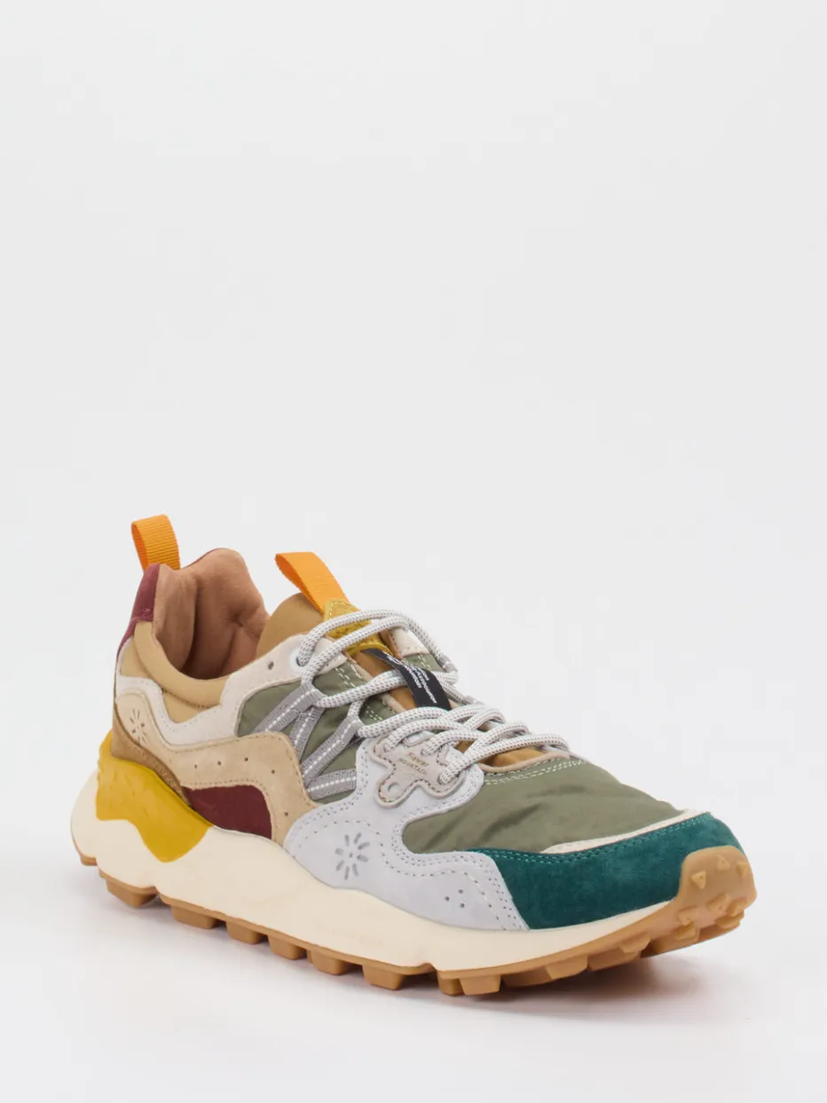 – Trail-Sneaker aus Veloursleder/Textil color*Flower Mountain New