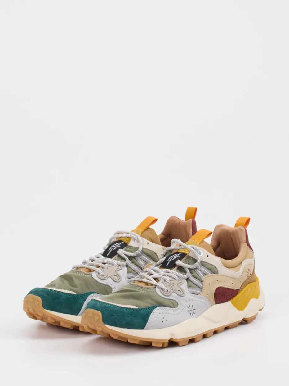 – Trail-Sneaker aus Veloursleder/Textil color*Flower Mountain New