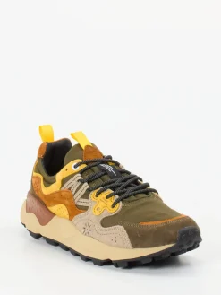 – Trail-Sneaker aus Velour/Textil oliv*Flower Mountain Discount